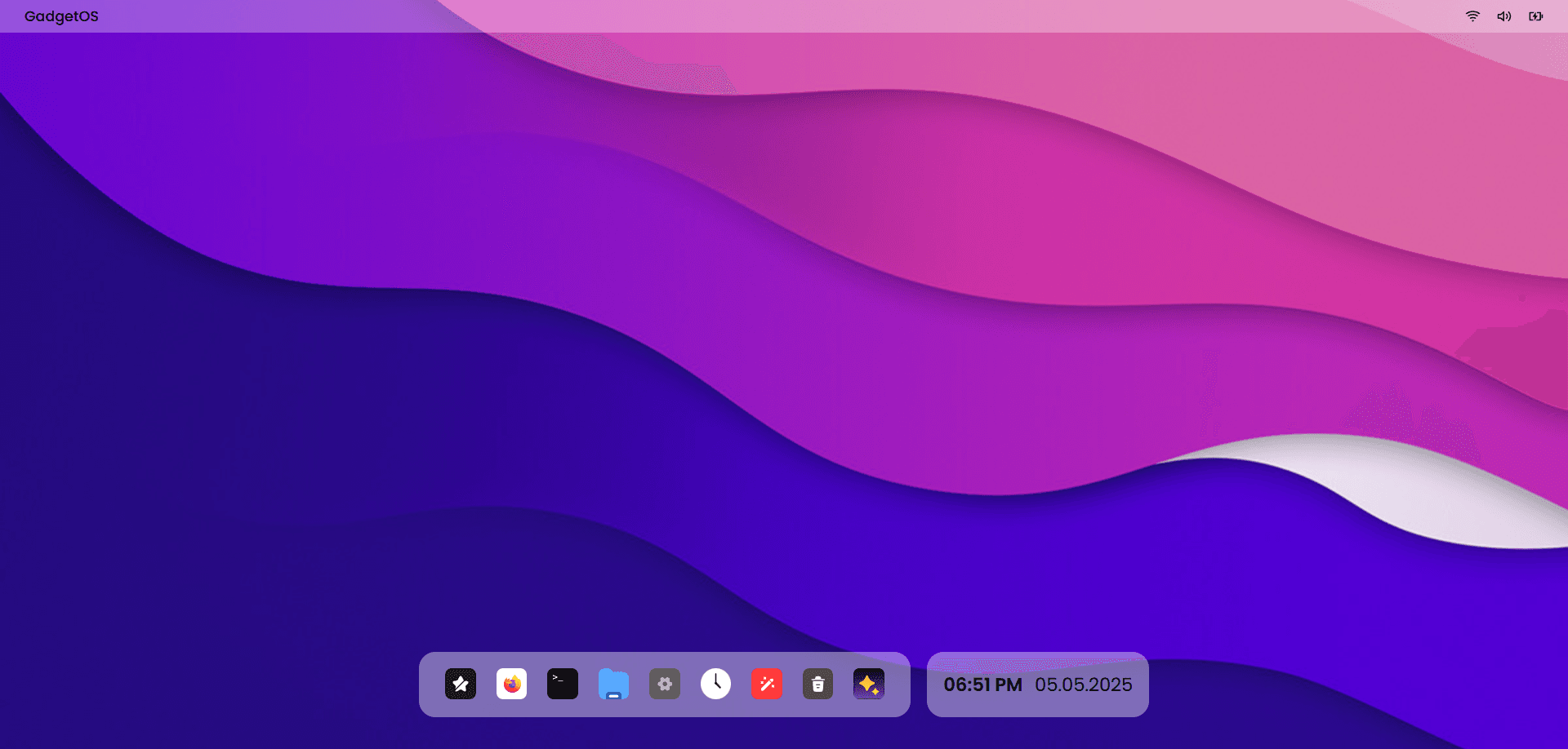 GadgetOS Desktop Interface